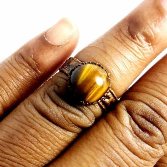 Tiger Eye Ring - Picture 8 of 8